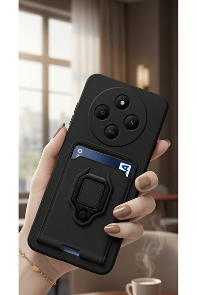 Hatreds Xiaomi Redmi 14C & Poco C75 Kılıf Lüx Tasarım Yüzüklü +İpli Lens Koru...
