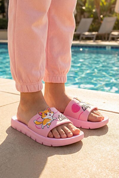 GEZER Girl's Summer Cat Lady Pu Comfortable Sole Home Bathroom Pool Beach Sli...