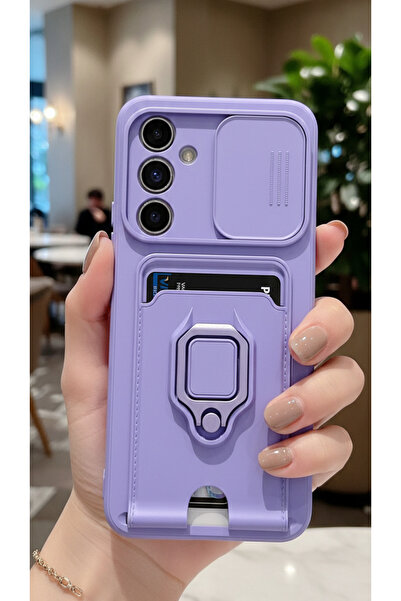 Hatreds Samsung Galaxy S25 Plus Kılıf Lüx Tasarım Yüzüklü +İpli Lens Korumalı...