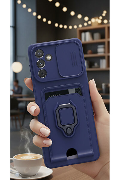 AQUA AKSESUAR Samsung Galaxy A04s Kılıf Ipli Ve Lens Korumalı Renkli Yüzüklü ...