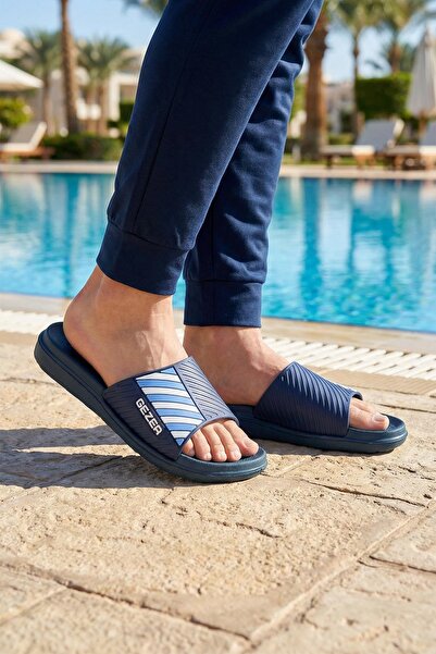 GEZER Summer Men's Eva Home Bathroom Garden Pool Beach Slippers