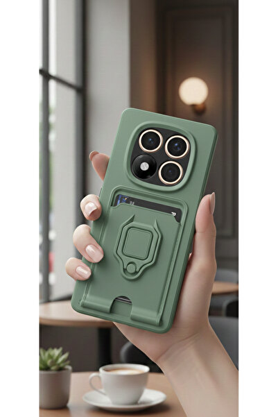 Hatreds Xiaomi Redmi Note 14 Pro Plus Kılıf Kamera Sürgülü Kartvizitli Kartlı...