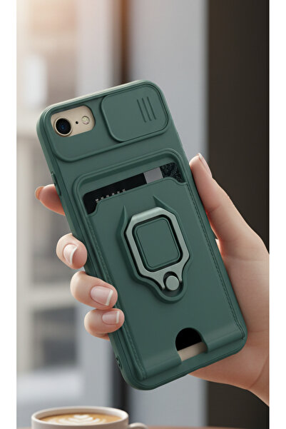 AQUA AKSESUAR Iphone 6 Uyumlu Kılıf Kart Bölmeli Ipli Yüzüklü Askılı Kılıf - ...