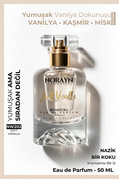 norayn Soft Vanilla NW202 Kadın Parfüm 50 ml EDP - Vanilya, Kaşmir ve Misk No...