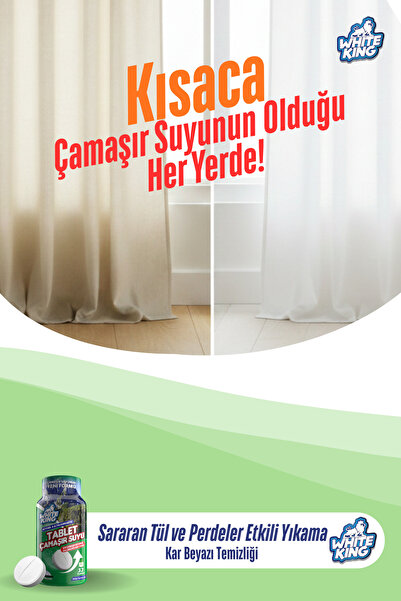 White King Çamaşır Suyu Tableti Hijyenik Ultra Konsantre 32 Tablet Kar Beyazı