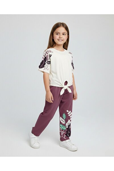 Ege Bebek SET DE VARĂ CU FLORI DE VARĂ PENTRU FETE - CĂMĂȘĂ CU PĂRĂRI LĂȚI LA...