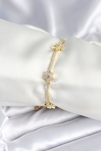 Skygo سوار نسائي موديل نجمة ذهبية اللون من النحاس - TJ-BB7986