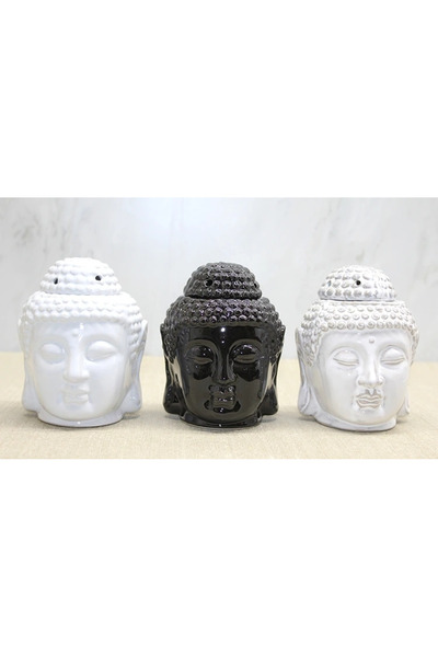 Kanonik Education مبخرة سيراميك على شكل تمثال نصفي لبوذا Alk4447