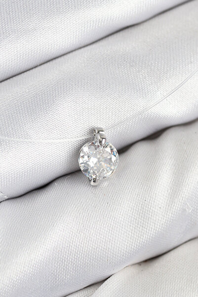 Skygo قلادة شبح من حجر الزركون ميسينيلي موديل فضي اللون - TJ-BKO10505