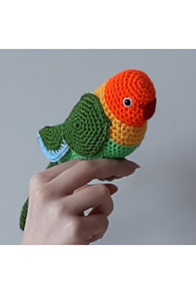 Genel Markalar Amigurumi Örgü Oyuncak Kuş Cennet Papağan Sultan