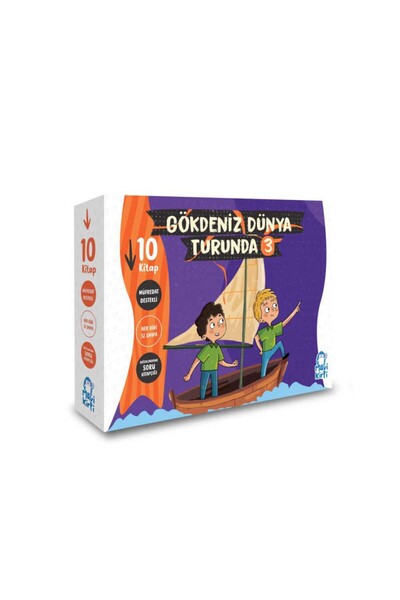 Mavi Kirpi Kitap Gökdeniz Dünya Turunda 3 (10 Kitap) (3. Sınıf)