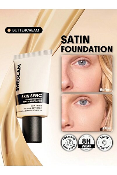 SHEGLAM Skin Sync Satin Fondöten-Buttercream