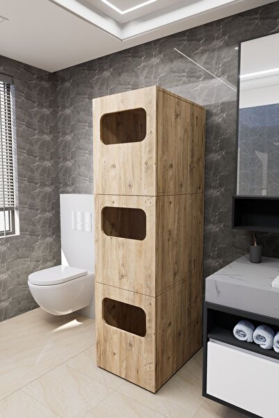 Mirobi Lavina Banyo Kirli Sepetli Çamaşır Dolabı Rivoli