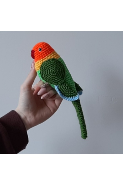 Genel Markalar Amigurumi Örgü Oyuncak Kuş Cennet Papağan Sultan