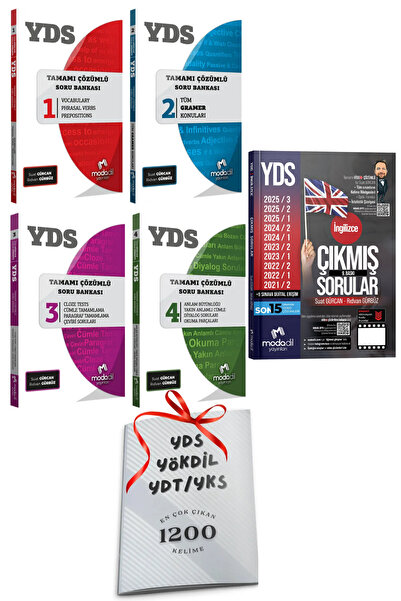 Modadil Yayınları YDS Modadil Tüm Dersler 4lü Modüler Soru Bankası Seti ve So...
