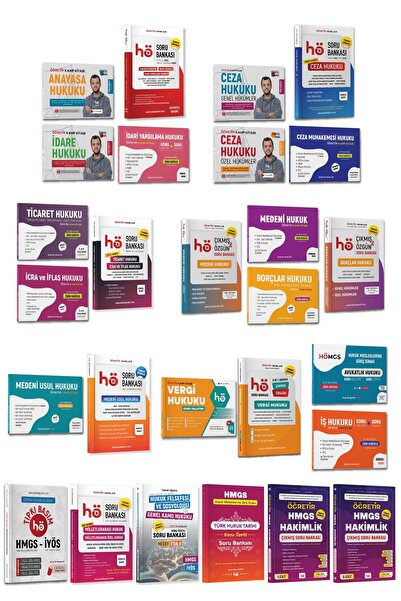 hukuk öğretir 2026 Hmgs - Hukuk Mesleklerine Giriş Sınavı Kitap Seti