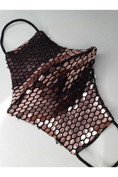 SütreTasarım Çift Katmanlı %100 Pamuklu Kumaştan Yıkanabilir Yüz Maskesi