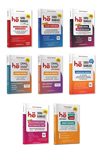 hukuk öğretir 2026 HMGS - Hukuk Mesleklerine Giriş sınavı 8'Lİ ÖZGÜN Soru Ban...