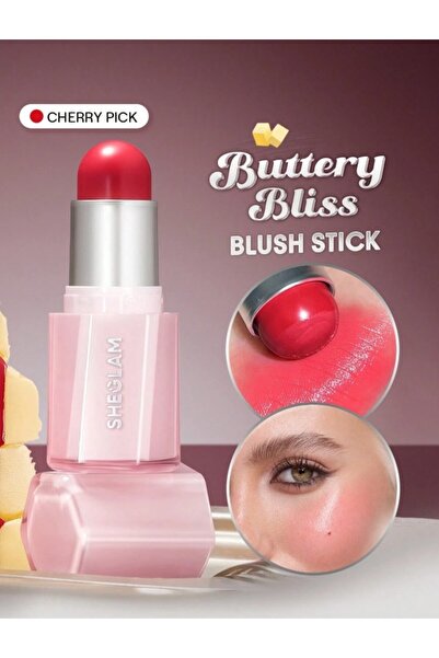 SHEGLAM Buttery Bliss Blush Stick - Kremsi Stick Allık-Cherry Pick (Canlı Vişne)