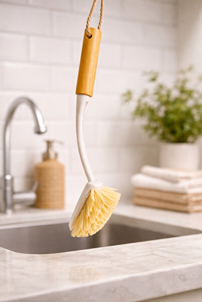 HOMEDEFNE Bamboo Sapli Washbasin Brush