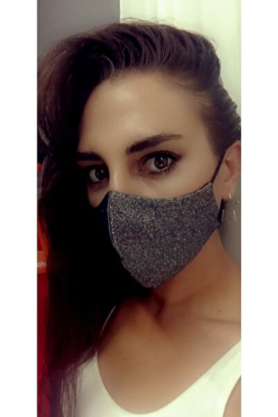 SütreTasarım Pamuklu Kumaştan Çift Katmanlı Yüz Maskesi