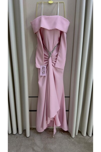 Kayla فستان باربي لون خربزي