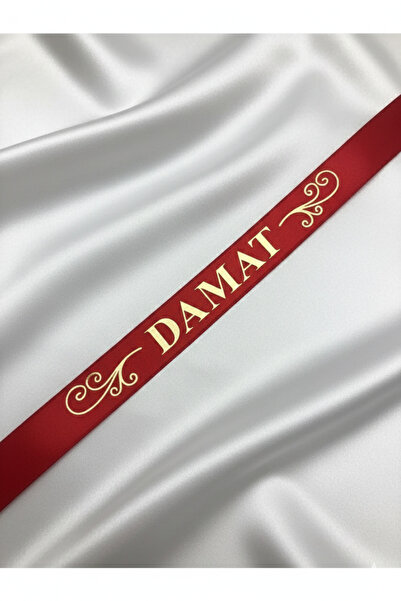 hemdemhediyelik Red Groom Sleeve Ribbon Oversleeve Henna Night Wedding Ribbon...