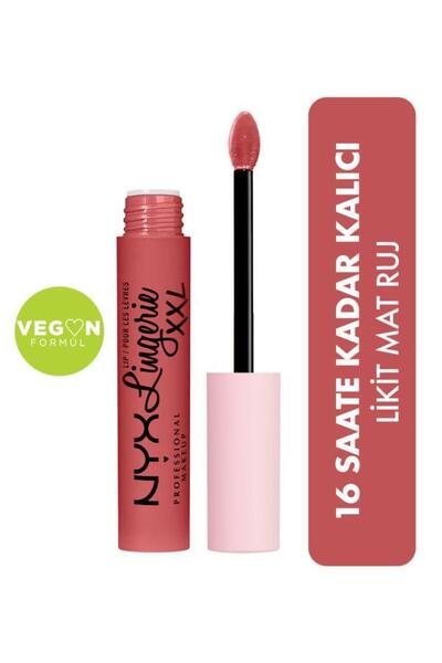 NYX Professional Makeup Likit Mat Ruj - Lip Lingerie XXL Matte Liquid Lipstic...