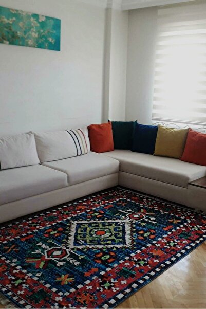 VOPTEKS Renkli Halı Salon Halısı Mutfak Halısı Hol Antre Halısı Makinede Yıka...