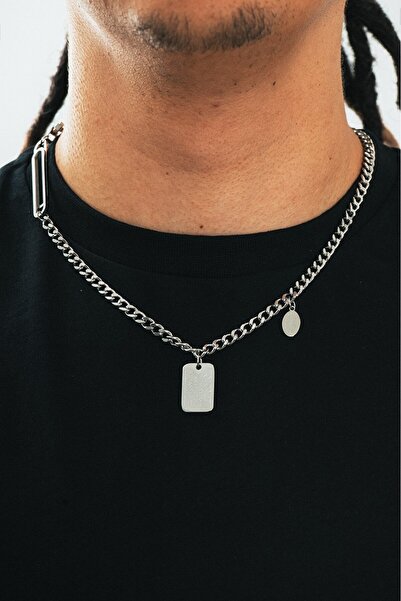 UKHWD SUPPLY 316L Çelik Ataçlı Künye Kolye