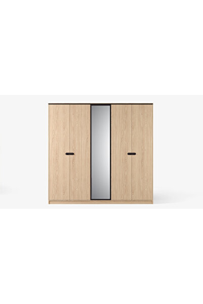 Kelebek Grid 5 Kapaklı Dolap