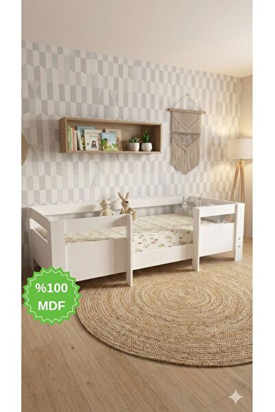 Ninnimo Vega Montessori Beyaz Mdf Karyola 90x190 Yatak Uyumlu M5