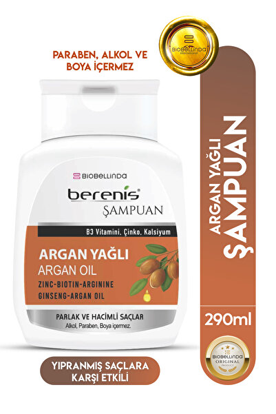 BioBellinda Doğal Berenis Argan Yağlı Şampuan 290 ml