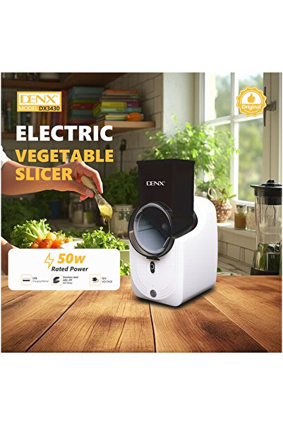 Generic DENX Electric Vegetable Slicer, Salad Shooter, Electronic Fruit Shred...