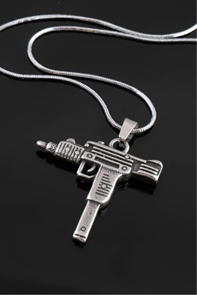 No Future Uzi Steel Necklace Ft2216Gm