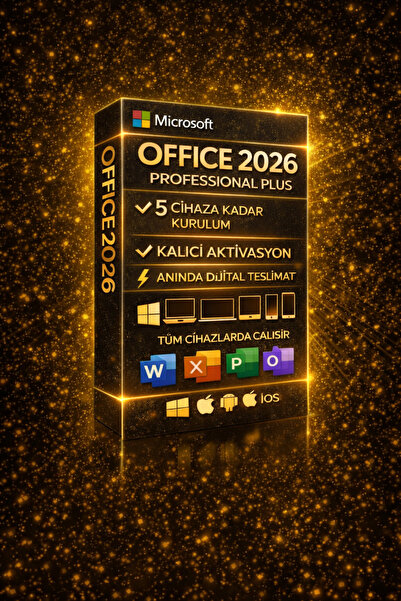MICROSOFT Office 365 Pro Plus 2026 Lisans Üyeliği - Word, Excel, Onenote, Out...