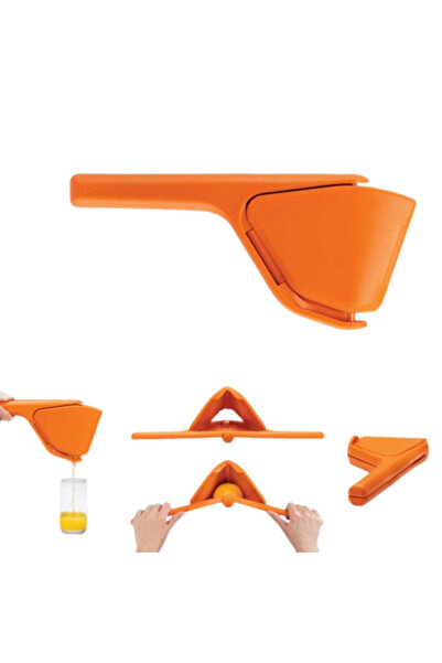 Dreamfarm Fluicer Folding Practical 28 cm Citrus Juicer, Orange