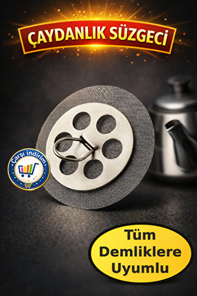 nistabolje 1 Adet Demlik Süzgeci Paslanmaz Çelik Söktak Çaydanlık Süzgeç Daya...