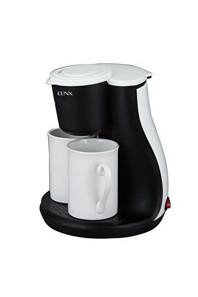 Generic Drip Coffee Maker 450W with Filter & 2 Porcelain Cups, 240ml Coffee M...