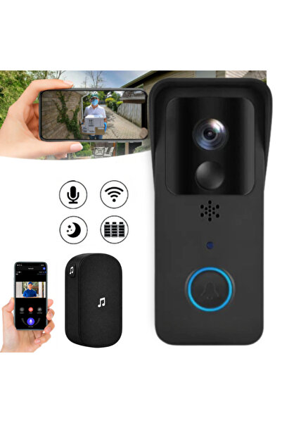 OEM Έξυπνη κουδούνι με κάμερα HD, νυχτερινό IR, αμφίδρομο ήχο, αισθητήρα κίνη...