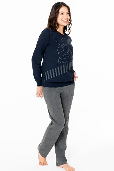 U.S. Polo Assn. Costum de pijama pentru femei, cu 2 fire, pentru iarnă, pentr...