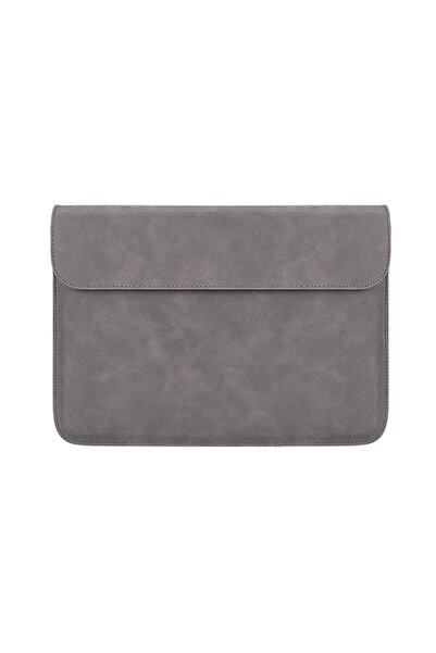 OEM Protective laptop sleeve 14.1"/15.6" faux leather, horizontal magnetic cl...
