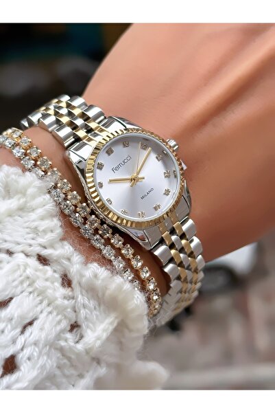 Ferrucci Steel Cord Minimal Case Women's Watch 3 Atm Waterproof 2 Years Warra...