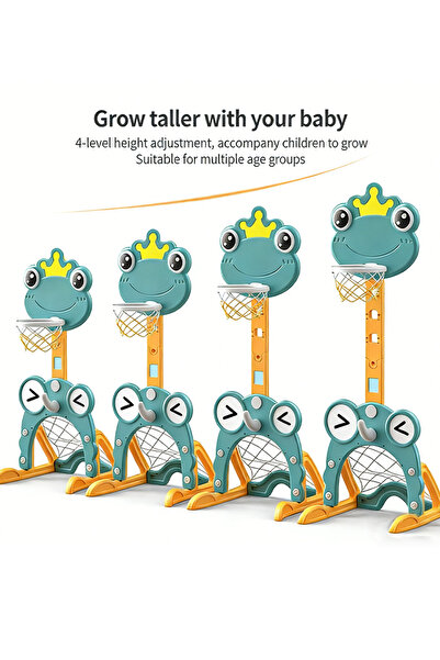 EGG 3-in-1 Kids Adjustable Basketball Stand Set –indoor basketball hoop