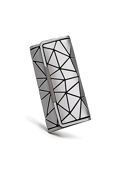 OEM Women's Wallet, -Leather, Geometric Print, Snap Closure, 14 Compartments,...