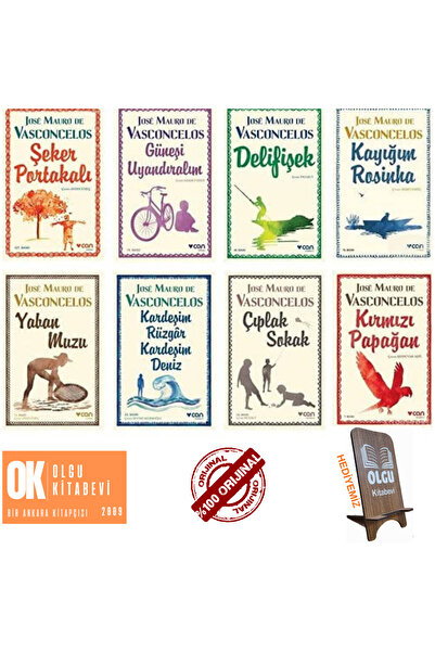 Can Yayınları Jose Mauro De Vasconcelos 8'li Set - Şeker Portakalı-kırmızı Pa...