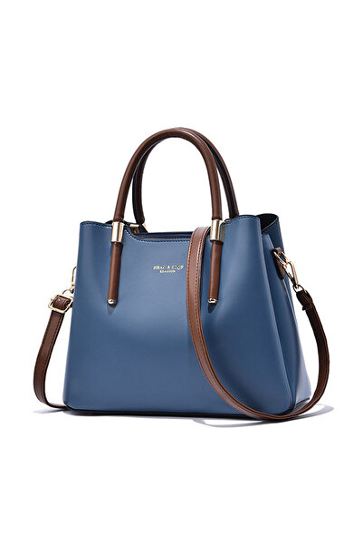 OEM Дамска чанта, презрамка и две фиксирани дръжки, много отделения, изкустве...