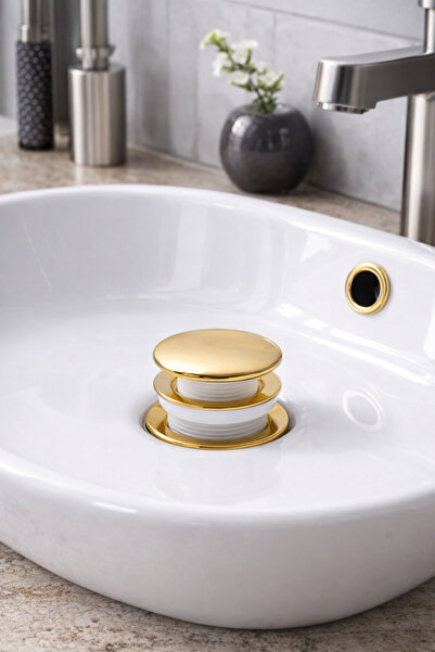 ÖZBEST رأس شفط الحوض بالضغط باللون الذهبي