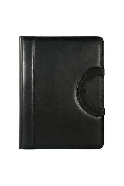 OEM A4 conference folder with built-in handles, removable 4-ring mechanism, z...