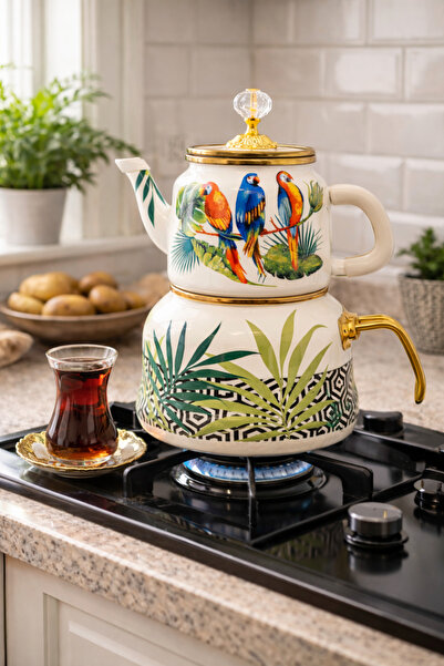 Miss Betty إبريق شاي دوفي ببغاء - مينا